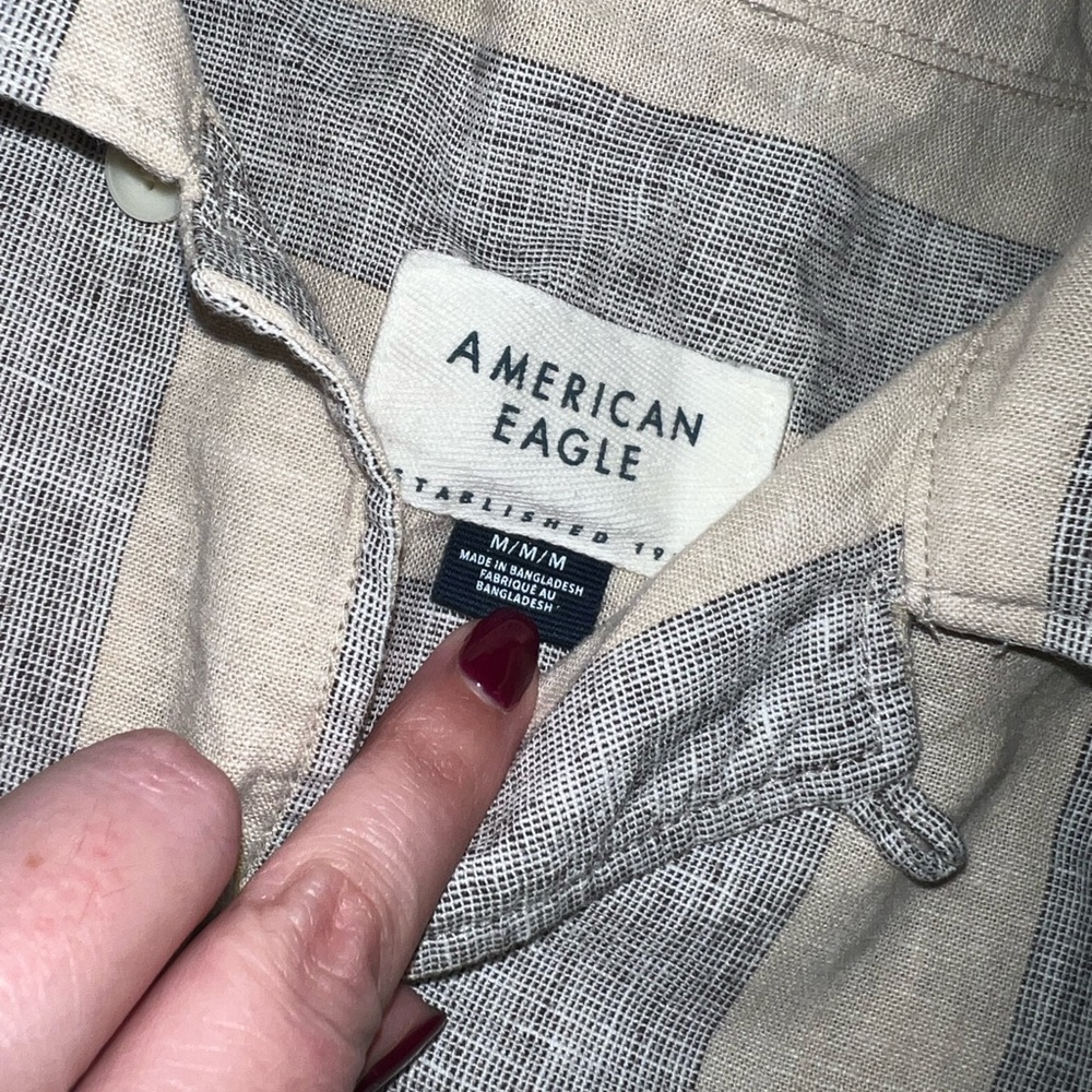 AE Linen Blend Mechanic Shirt - Picture 4 of 10